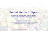 Creating, managing and growing online communities for sport fans