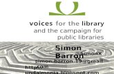 Voices for the Library and the campaign for public libraries