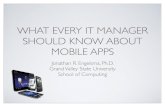 What Every IT Manager Should Know About Mobile Apps