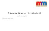 Mobile Monday Developer Summit 2012 - Introduction to HealthVault