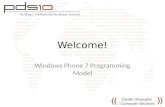 Pdc ro 2010  Windows Phone 7 Programming Model