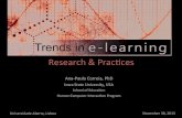 Trends in e-learning: Research & Practices by Ana Paula Correia PhD