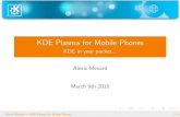 KDE Plasma for Mobile Phones