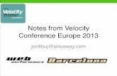 Notes From Velocity Conference Europe