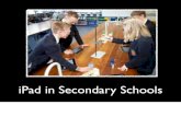 iPad in Secondary Educational settings