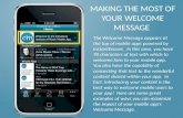 Making the Most of Your Mobile App's Welcome Message