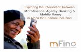 Intersection of Microfinance, Agent Banking & Mobile Money in Africa for Financial Inclusion