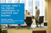 Leverage Today’s Top Digital Technologies To Transform Your Business