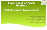 Internship with Chhattisgarh government