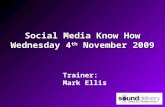 Social Media MLA London 4th Nov 09