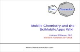 Mobile Chemistry and the SciMobileApps Wiki OCTOBER 2011 VERSION