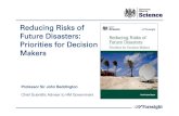 Reducing Risk of Disasters launch presentation