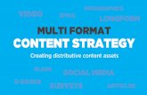 Multi Format Content Strategy: Making Your Assets Go As Far As Possible