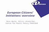 European Citizens’ Initiatives: overview