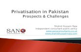 Privatisation in Pakistan-Challenges and Prospects
