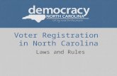 NC Voter registration laws & rules