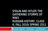 AA-6-RH Y3 Russian/ Soviet History - Class 6 -  Fall 2010/ Spring 2011 - Stalin and WW2
