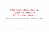 radicalisation, extremism and 'islamism', relations and and myths in the "war on terror".