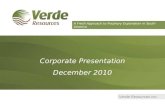 Verde Resources Corp Presentation