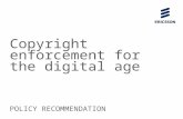 Copyright enforcement for the digital age q1 2013