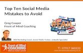 Top 10 Social Media Mistakes and How to Avoid Them