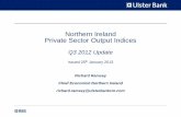 Latest quarterly output indices for the Northern Ireland economy