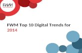 FWM Top 10 Digital Trends for 2014