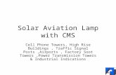 Solar Aviation Lamp with Condition Monitoring