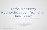 Life Mastery Hypnotherapy For The New Year You Start Today