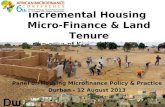 Incremental housing micro-finance & land tenure: Case Study of Kixi Casa Angola - Allan Cain, 12/08/2013