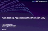 Architecting Applications the Microsoft Way