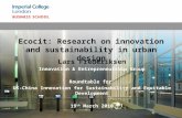 Lars Frederiksen: Ecocit: Research on innovation and sustainability in urban design