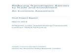CEPR - Reducing Transatlantic Barriers to Trade and Investment: An Economic Assessment - March 2013