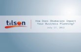How Does Obamacare Impact Your Business Planning?