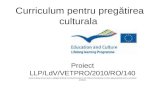 Curriculum pentru pregatirea culturala