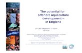 The potential for offshore aquaculture development in England