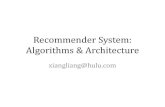 Recommender system algorithm and architecture