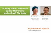 A story about dinosaur called Mainframe and a small fly Agile - Agile2012