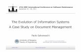 Industry - The Evolution of Information Systems. A Case Study on Document Management