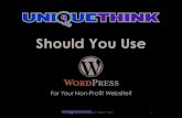 Should you use WordPress for your non-profit websites?