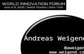 World Innovation Forum 2010 - Andreas Weigend - Social Data Revolution