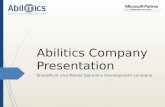 Abilitics Company Presentation
