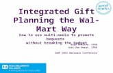 Integrated gift planning the walmart way