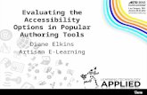 Accessibility Features of Popular Authoring Tools
