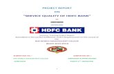 HDFC BANK PROJECT REPORT