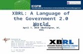 04 07 2010 Washington Dc Xbrl A Language Of The Government World