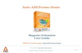 Auto Add Promo Items: Magento Extension by Amasty. User Guide.
