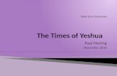 The Times of Yeshua