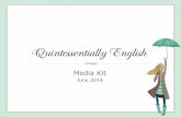Quintessentially English Media Kit June 2014