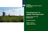 Developments in Dutch Waste Management - ONEIA